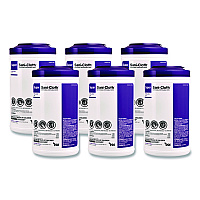 PDI Super Sani-Cloth Disinfecting Wipes, 15 x 7.5, Unscented, White, 75 Wipes/Canister, 6/Carton (P86984CT)