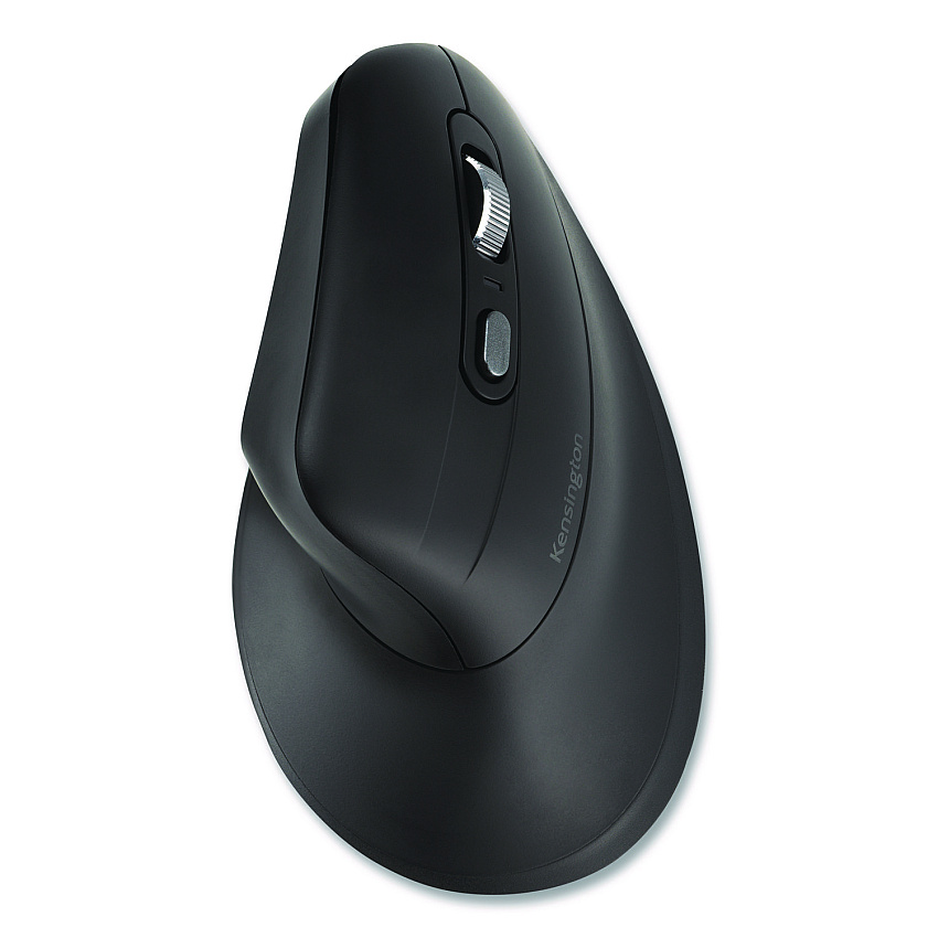 Kensington Pro Fit Ergo MY630 EQ Rechargeable Mouse, 2.4 GHz/30 ft Wireless Range, Right Hand Use, Black (72484)