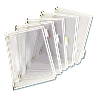 Tarifold Pivoting Pockets, 1 Section, White, 10/Pack (P020)