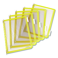 Tarifold Pivoting Pockets, 1 Section, Yellow, 10/Pack (P040)