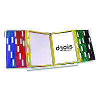 Tarifold Desktop Reference and Display System, 50 Panels with Assorted Borders, White Base (D295)