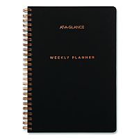 AT-A-GLANCE Signature Lite Academic Weekly Monthly Planners, 8 x 5, Black Cover, 12-Month (July to June): 2025 to 2026 (YP20LA05)