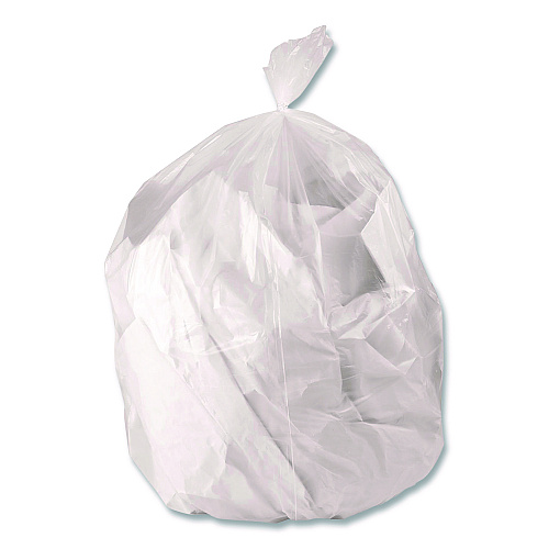 Heritage Linear Low-Density Can Liners, 33 gal, 0.65 mil, 33 x 39, Clear, Roll, 250/Carton (H6639HCR01)