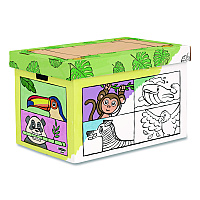 Bankers Box At Play Color in Toy Box, Animal Design, 1 Section, 5.25 Cu Ft, 28