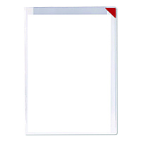 Tarifold Easy Clic Sub-Zero Signage Pocket, 8.5 x 11 Insert, Clear Frame, 10/Pack (19478110)