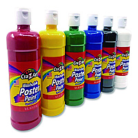Cra-Z-Art Washable Kids Paint, Assorted Colors, 16 oz Bottle, 6/Pack (01611)
