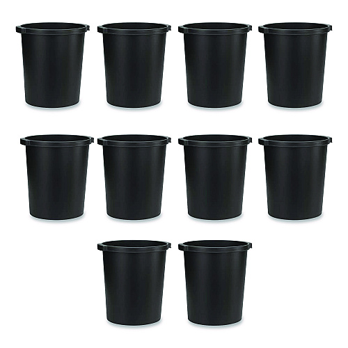 Tarifold Re-solution Commerical Waste Paper Bin, 4.5 gal, Plastic, Black (2292860990)