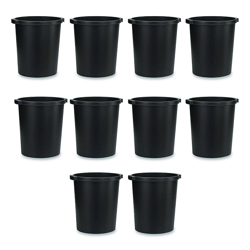 Tarifold Re-solution Commerical Waste Paper Bin, 4.5 gal, Plastic, Black (2292860990)