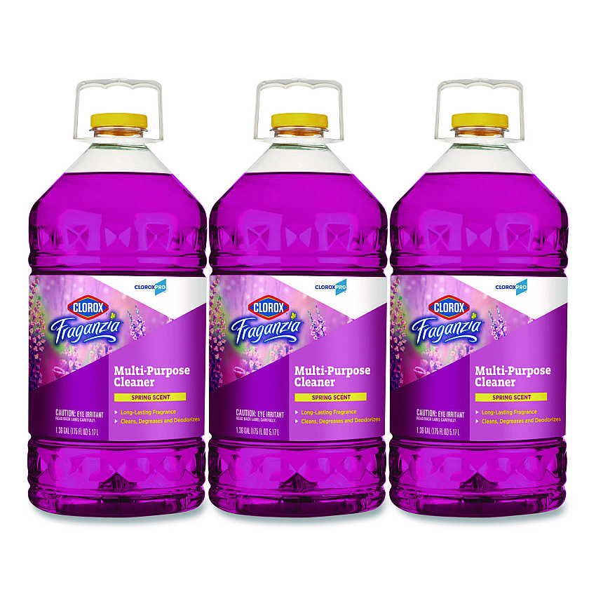 CloroxPro Fraganzia Multi-Purpose Cleaner, Spring Scent, 175 oz Bottle, 3/Carton (31524CT)