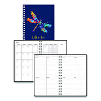 House of Doolittle Recycled Non-Dated Monthly/Weekly Planner, Wild and Free, Multicolor Cover, Undated (212146)