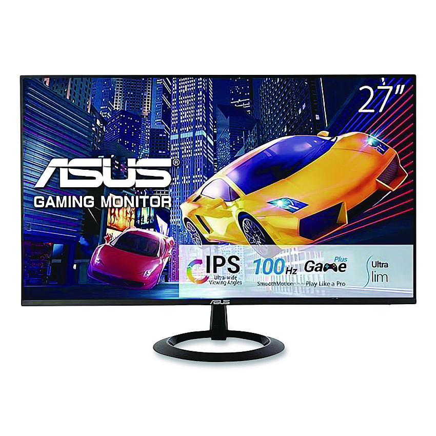 ASUS VZ27EHF LCD Gaming Monitor, 27" Widescreen, IPS Panel, 1920 Pixels x 1080 Pixels (90LM07B0B014)