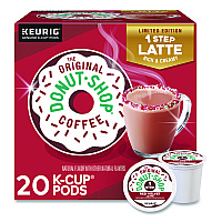 The Original Donut Shop Red Velvet One-Step Latte K-Cup, 20/Box (5000362053)
