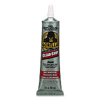 Gorilla Clear Grip Contact Adhesive, 3 oz Tube, Dries Clear (8040002)