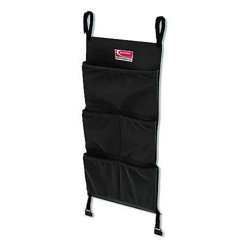 Linen Strap Bag for Suncast Commercial Full-Size and Compact Housekeeping Carts, 16.25" x 1" x 31.75", Black (HKCBAG06D)