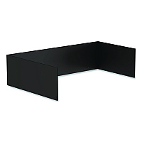 Backboard Accessory for Suncast Commercial Housekeeping Carts HKC1000/HKC2000, Steel, Black, 6/Pack (HKCBB6)