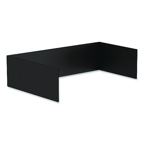Backboard Accessory for Suncast Commercial Housekeeping Carts HKC1000/HKC2000, Steel, Black, 6/Pack (HKCBB6)