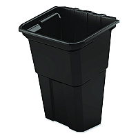 Suncast Commercial Waste Bin, 8 gal, 12.78" x 17.21" x 22.13", Black, 2/Pack (BIN17222)