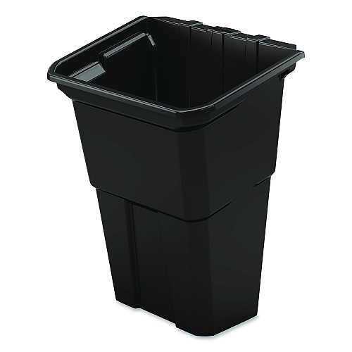 Suncast Commercial Waste Bin, 8 gal, 12.78" x 17.21" x 22.13", Black, 2/Pack (BIN17222)