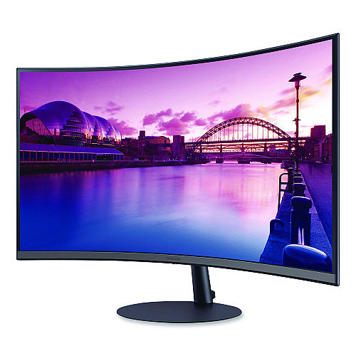 Samsung Curved LED Monitor, 27" Widescreen, VA Panel, 1920 Pixels x 1080 Pixels (LS27C392EANX)