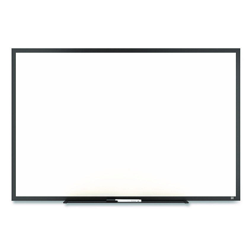TRU RED Melamine Dry Erase Board, 3 ft x 2 ft, White Surface, Black Aluminum Frame (TR59366)