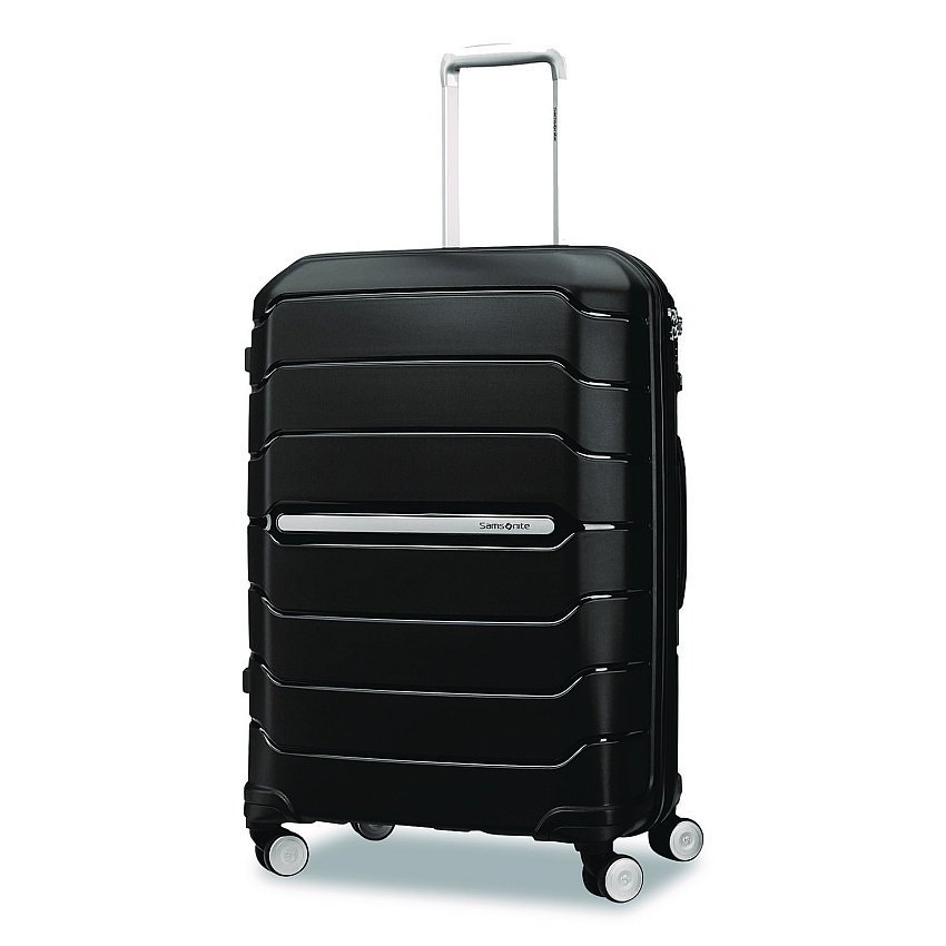 Samsonite Freeform Hard Side Carry-On Suitcase, Four-Wheeled Spinner, 19.6 x 13.4 x 27.95, Black (782561041)
