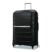 Samsonite Freeform Hard Side Carry-On Suitcase, Four-Wheeled Spinner, 20.95 x 13.8 x 31.1, Black (782571041)