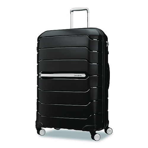 Samsonite Freeform Hard Side Carry-On Suitcase, Four-Wheeled Spinner, 20.95 x 13.8 x 31.1, Black (782571041)