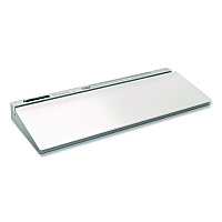 TRU RED Glass Desktop Dry Erase Board, 18.1" x 5.9", White Surface, Aluminum Frame (TR62579)