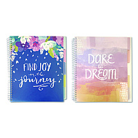 Carolina Paper Silver Lining Five-Subject Spiral Notebook, Medium/College Rule, Randomly Assorted Cover Color/Design, (150) 11 x 9 Sheets (17504)