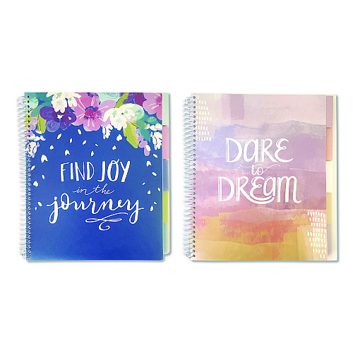 Carolina Paper Silver Lining Five-Subject Spiral Notebook, Medium/College Rule, Randomly Assorted Cover Color/Design, (150) 11 x 9 Sheets (17504)