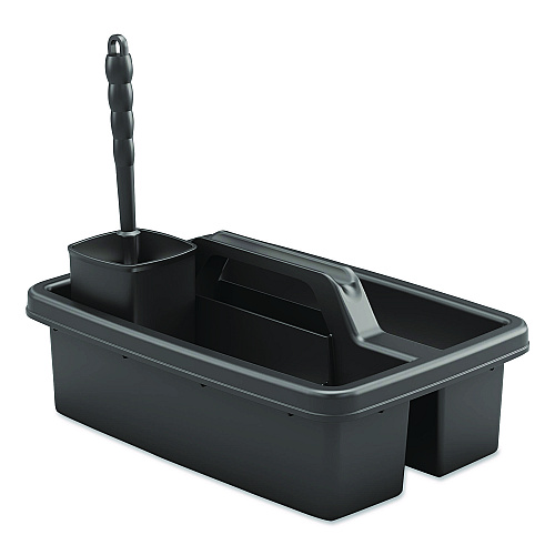 Suncast Commercial Toilet Brush Caddy Kit, 8" Handle, Black (HKCTBKIT)