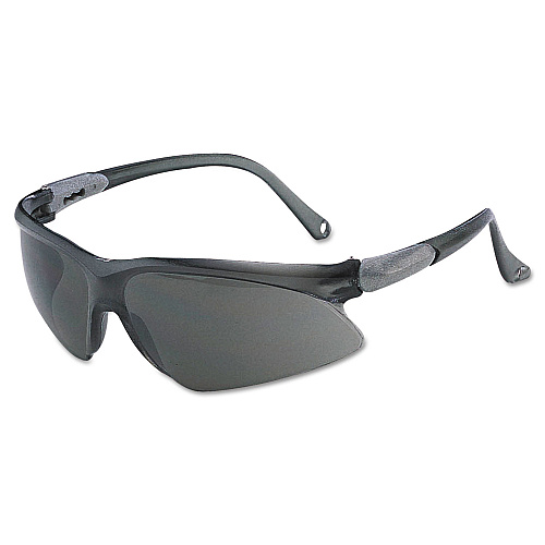 KleenGuard V20 Visio Safety Glasses, Silver Frame, Smoke Lens (14472)