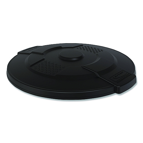 Suncast Commercial Utility Trash Can Lid for 44 gal Trash Can, 24.88" Diameter x 3", Black (TCU44GLIDD)