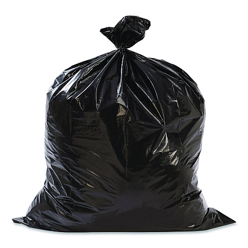 Suncast Commercial Precise Fit Contractor Bag, Open-Face, 55 gal, 3 mil, 41" x 49", Black, 15/Box (UCL55315B)