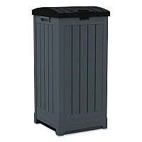 Suncast 36 to 39 Gallon Trash Hideaway, Plastic/Resin, Peppercorn/Black (GH3900)