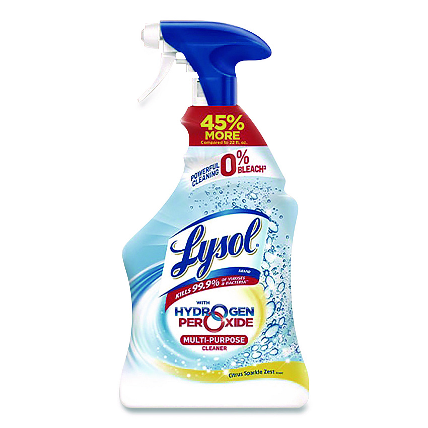 Lysol&reg; Multi-Purpose Cleaner with Hydrogen Peroxide, Citrus Sparkle Zest Scent, 32 oz Trigger Spray Bottle (1920089289)