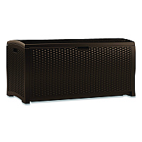 Suncast Large Deck Box, 13.23 cu ft, 50" x 25.5" x 25.5", Java (DBW9200)