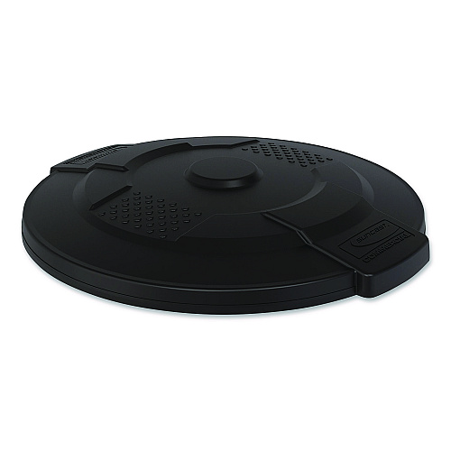 Suncast Commercial Utility Trash Can Lid for 20 gal Trash Can, 19.74" Diameter x 2.9", Black (TCU20GLIDD)