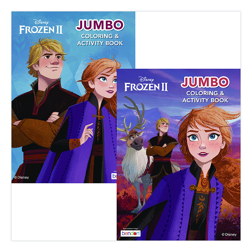 Bendon Disney Frozen 2 Jumbo Coloring and Activity Book, Ages 3 and Up, 10.75 x 7.75 Sheets, 64 Pages (45829)