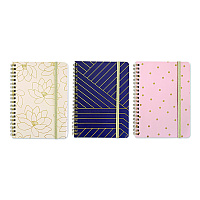 Carolina Paper Keep It In Line Personal Notebook, Medium/College Rule, Randomly Assorted Cover Colors and Designs, (80) 7 x 5 Sheets (35087)