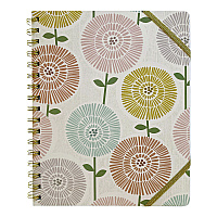 Carolina Paper Down to Earth Ideal Notebook, 3 Sections, Medium/College Rule, Randomly Assorted Cover Colors/Designs, (100) 8.75 x 7 Sheets (55041)