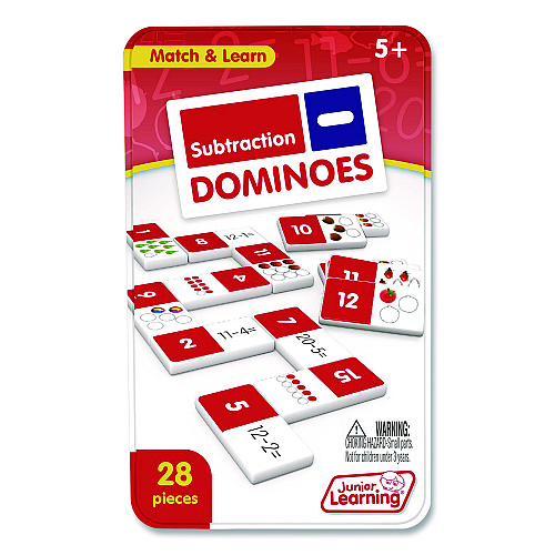 Junior Learning Inc Subtraction Dominoes, Ages 5 to 10 (482)