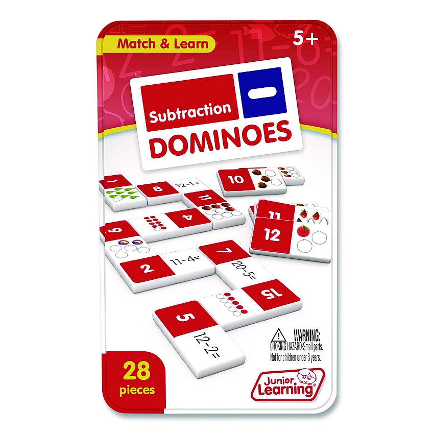 Junior Learning Inc Subtraction Dominoes, Ages 5 to 10 (482)