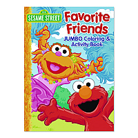 Bendon Sesame Street Favorite Friends Jumbo Coloring and Activity Book, Ages 3 and Up, 10.75 x 7.75 Sheets, 64 Pages (417331)