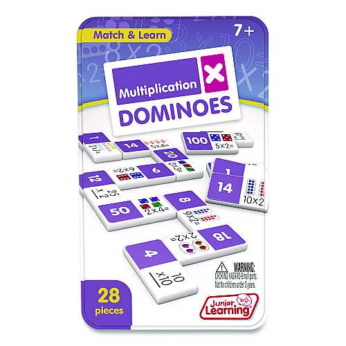 Junior Learning Inc Multiplication Dominoes, Ages 7 to 9 (483)