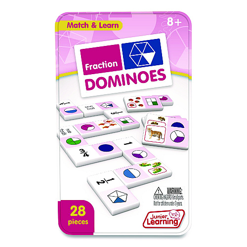 Junior Learning Inc Fraction Dominoes, Ages 8 to 12 (485)