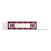 CONTROLTEK Currency Straps, $500, Self-Adhesive, 1,000/Pack (560019)