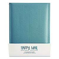 Happy Mail Self-Sealing Bubble Mailer, 6 x 9, Blue, 12/Pack (245154)