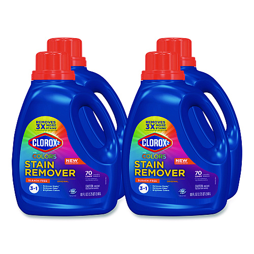 Clorox For Colors Stain Remover and Laundry Additive, Original Scent, 88 oz Bottle, 4/Carton (30713CT)