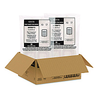 Dart Compostable Molded Fiber Hinged Trays, ProPlanet Seal, 3 Compartments, 8.65 x 7.94 x 2.98, Natural, 200/Carton (80FBRHT3)